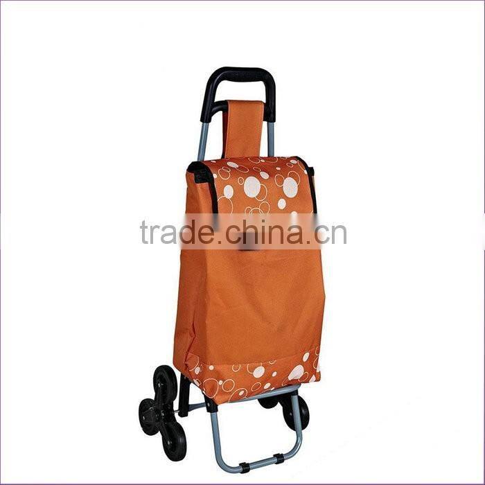 Factory Supply Fold Up 6 Wheels Shopping Trolley Bag For Climbing Stair