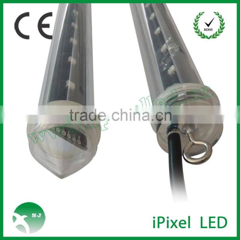 360 degree LED RGB meteor shower light DMX control madrix software