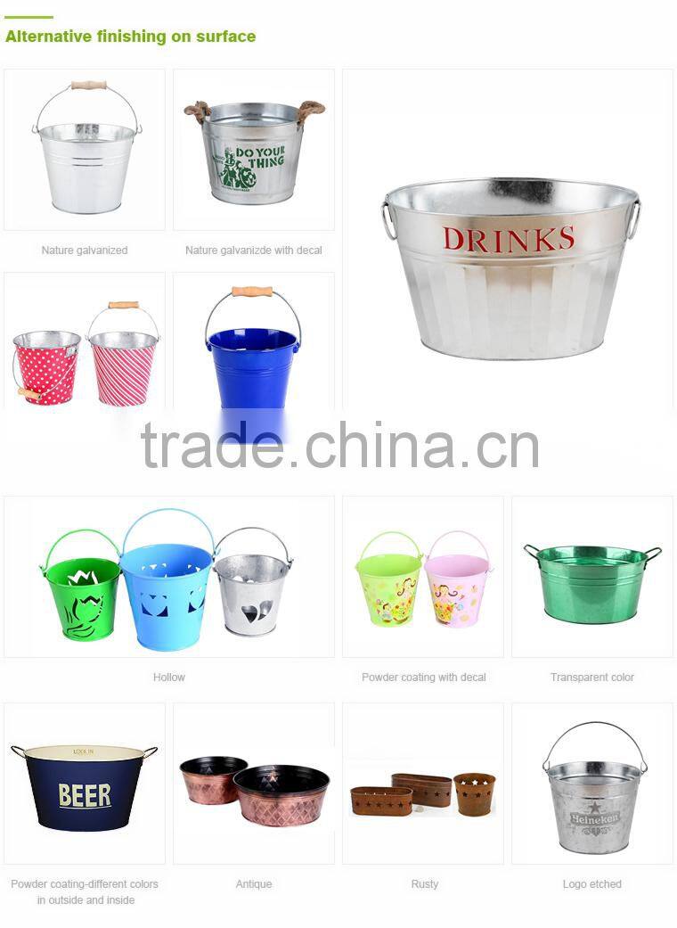 Check METAL TIN BUCKET