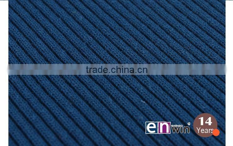 shaoxing supplier outdoor fabric 32s polyester rib single jersey knit fabric price per meter
