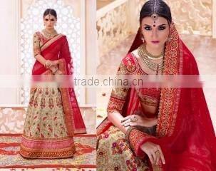 Ideal Embroidered Work A Line Lehenga Choli/indian lehenga online shopping