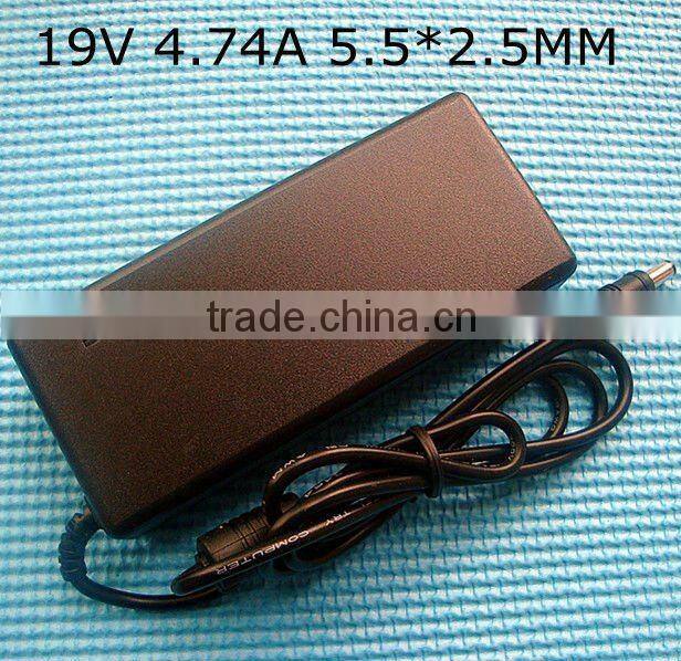 90W 5.5*2.5mm Universal Power Adapter 19v 4.74a