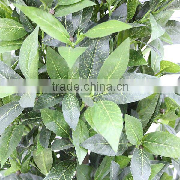 artificial decorative pyramid bay tree for wholesale wooden trunk