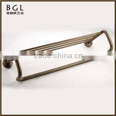 20020-b best selling hot bathroom products zinc alloy bronze bathroom accessory towel shelf