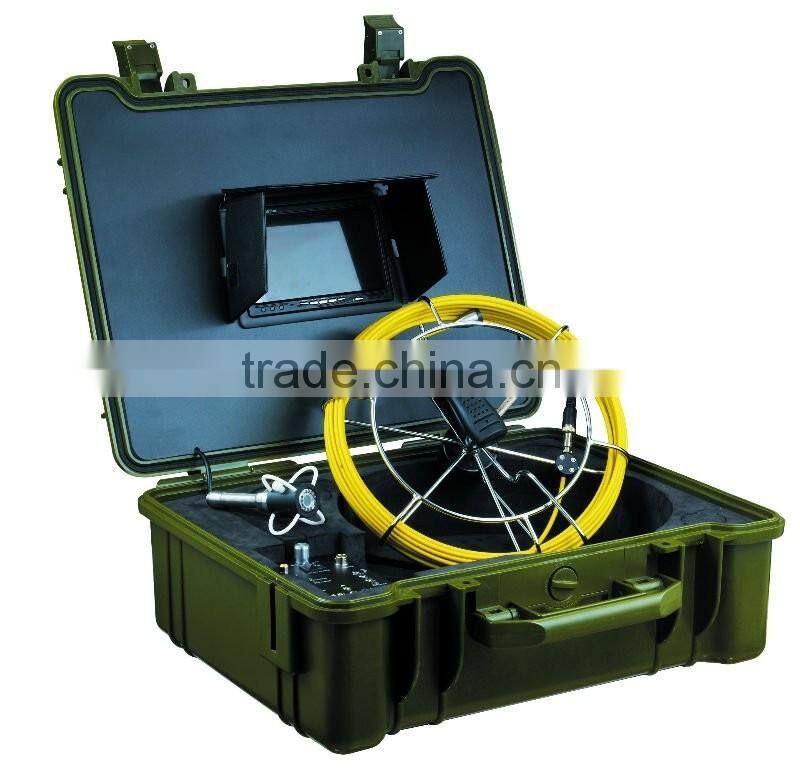 Staniless Steel Lens 40M Underwater Inspection Camera/Pipe And Wall Inspection/ Snake Video Pipe Inspection Camera System PD-710