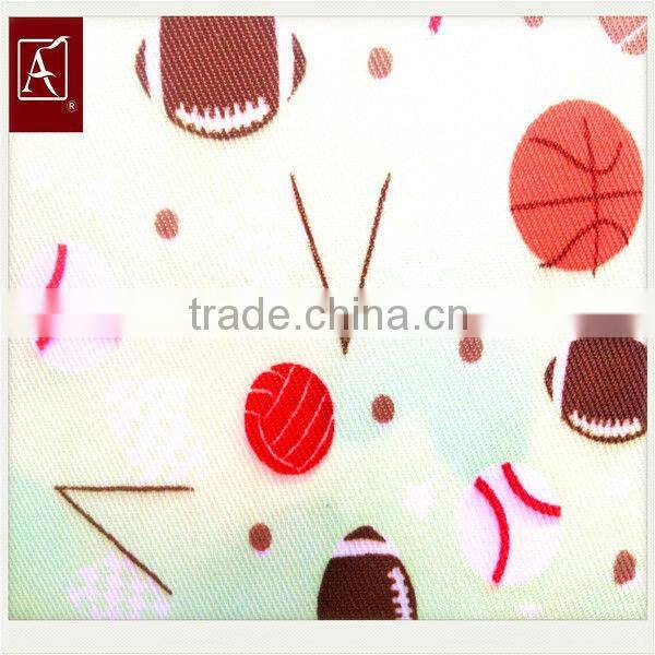 Printed Polyester Satin Microfiber Peach Skin Fabric For Home Textile