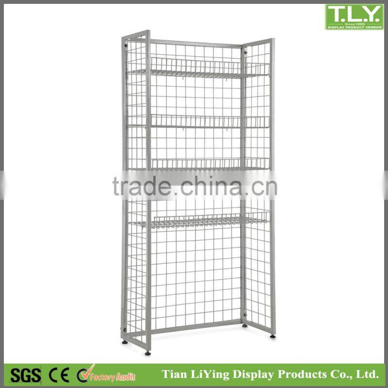 SSW-CM-601 Custom Iron Supermarket Basket Shelf / Iron Store Basket Shelf Manufacturer
