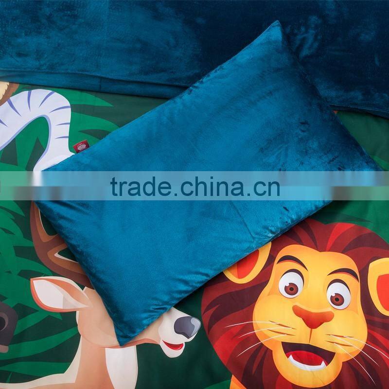 100% polyester 3D animal digital printed bedding set