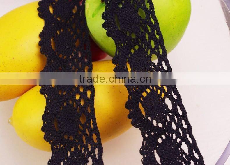 4cm china factory wedding dress french cord eyelash stretch cheap black lace fabric c400212