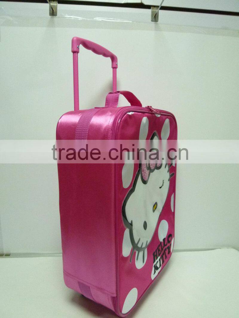 Trolley luggage bag of girl travel luggage