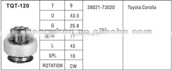 zhongzhen TICH starter drive TOYOTA