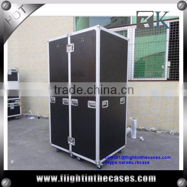 Flight Case Wardrobe with Drawers,Mirror,Flexible Panel--1200W x 900D x 1820H