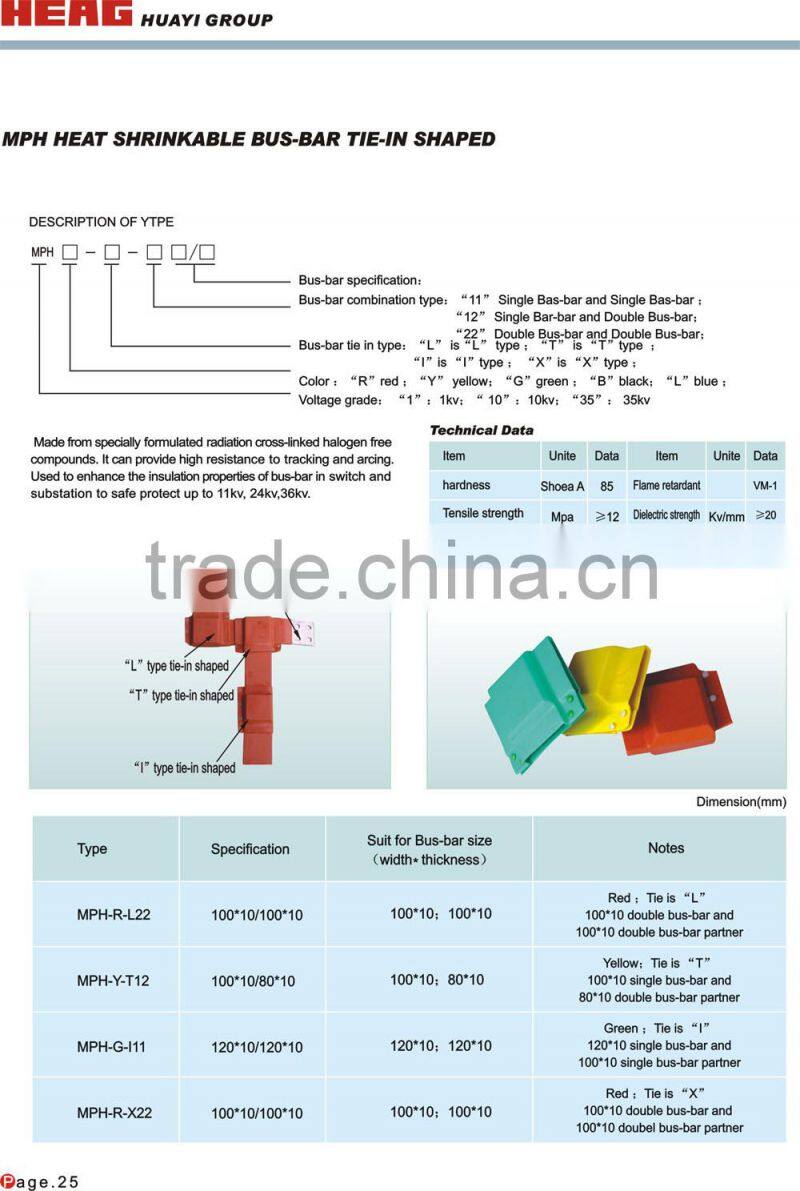 Heat shrinkable bus-bar cover