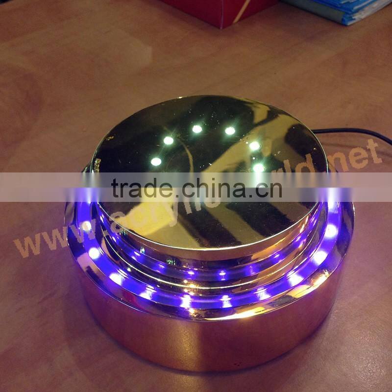 acrylic single wine bottle display with led illuminated