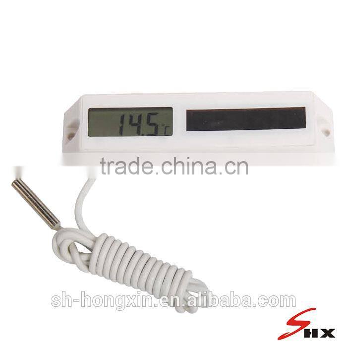 White Solar energy with remote sensor probe measure to 100 degree thermometer