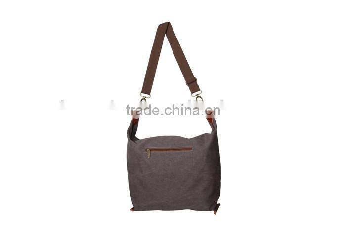Fashion Design Top Quality Canvas Shoulder Bag With Leather Brand woman handbags
