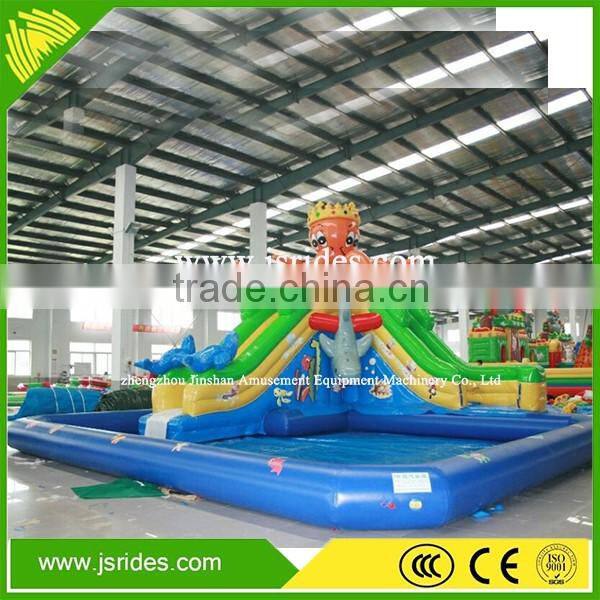 commercial above ground water park inflatable for children / adult inflatable water park games for party