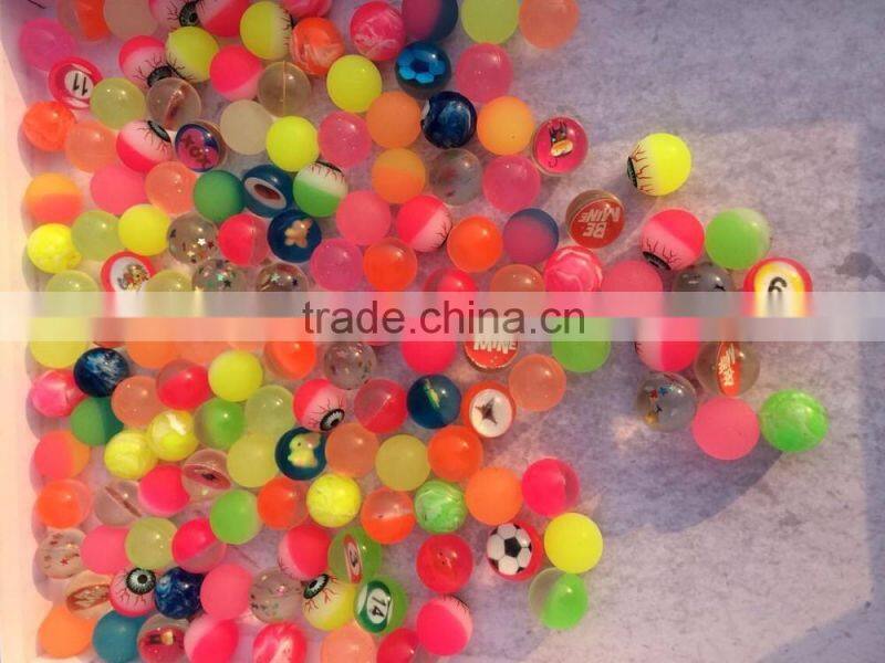 New design water bouncing ball colorful light up bouncing ball rubber bouncing ball