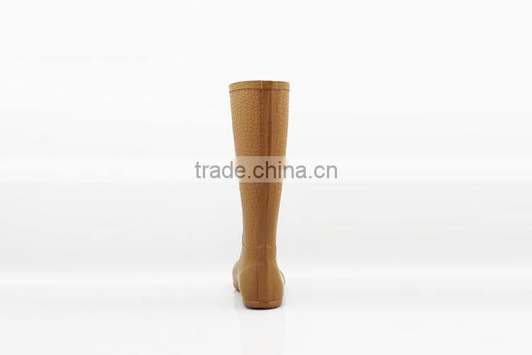NEWEST DESIGN COLORFUL WATERPROOF LADIES RUBBER RAIN BOOT