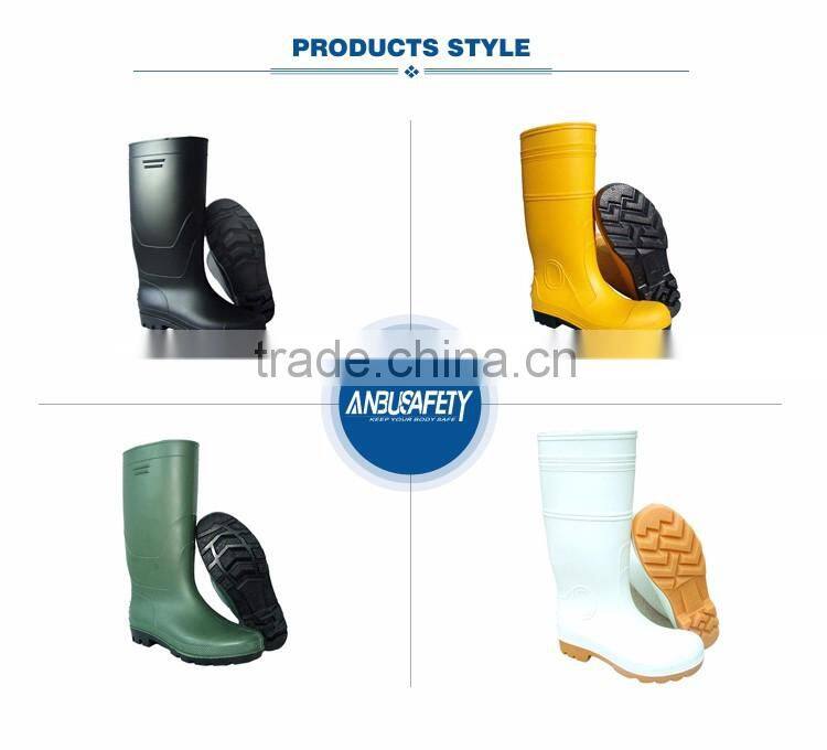 100% pvc waterproof lightweight rain boot