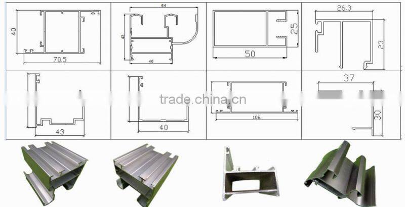 Long Lifespan aluminum profile for kitchen cabinet