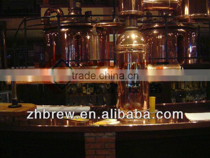 500L beautiful red copper hotel beer equipment/micro beer equipment