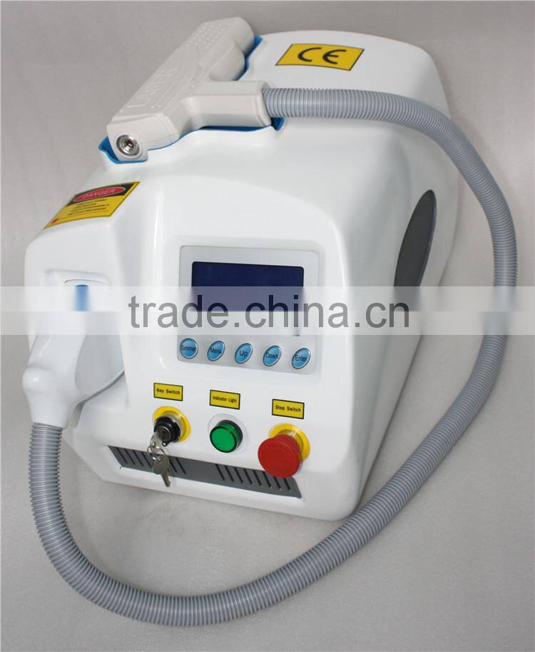 newest 1064nm & 532nm q switched lasers tattoo removal machine