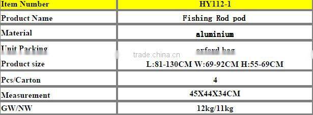 wholesale top grade rod support aluminum carp fishing rod pod