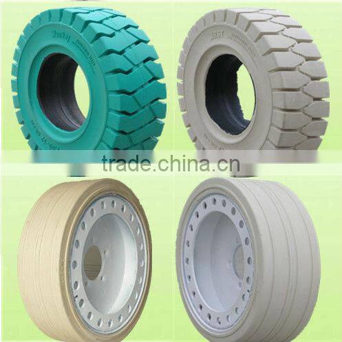top quality electric forklift trucks spare parts, 18x7-8 non marking solid tires
