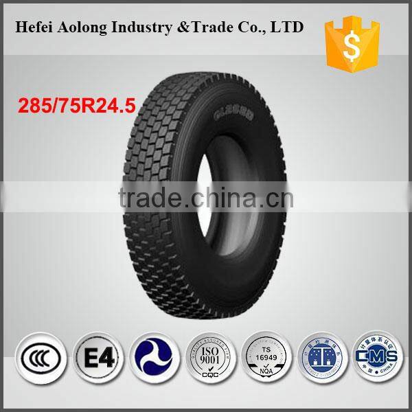 China supplier outstanding performance 285/75R24.5 truck tire sale