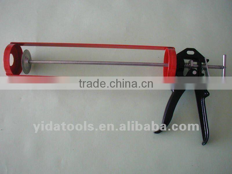 Rotatable skeleton type caulking guns
