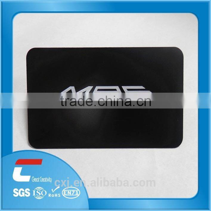 2014 NEW matt finishing Etched LOGO membership matt business card/ stainless steel playing cards