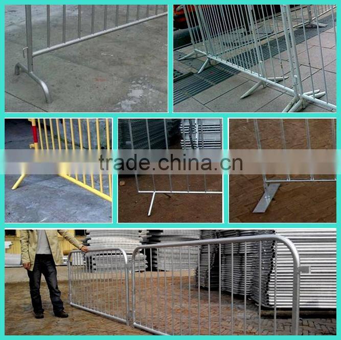 stage crowd control traffic security barrier with crossing feet manufactory