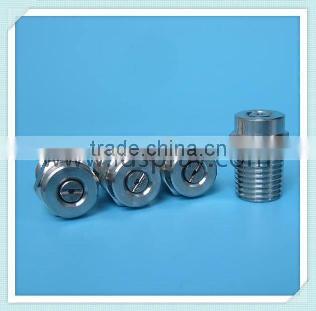 Stainless steel high pressure water flat fan spray injector nozzles