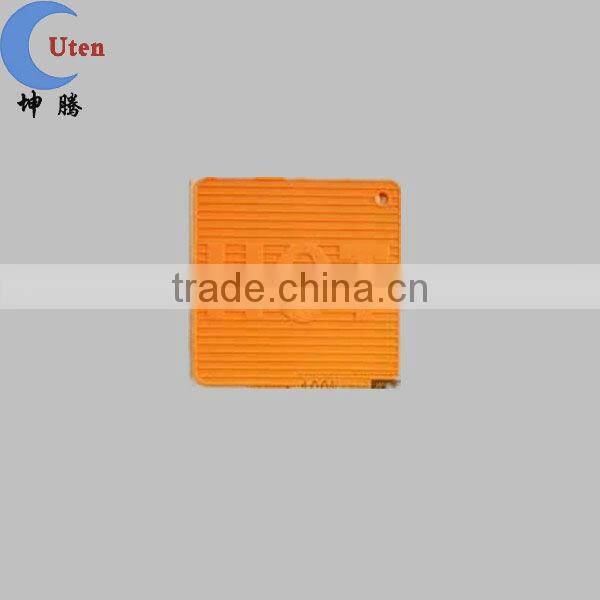orange leaf shape silicone kitchen mat