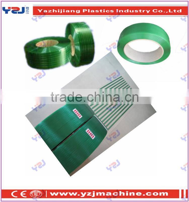 trade assurance high fracture tension green pet banding with customerized color for export