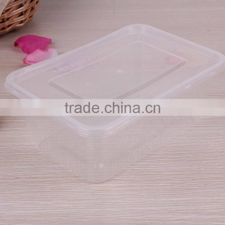 750ml PP plastic microwave fast food container