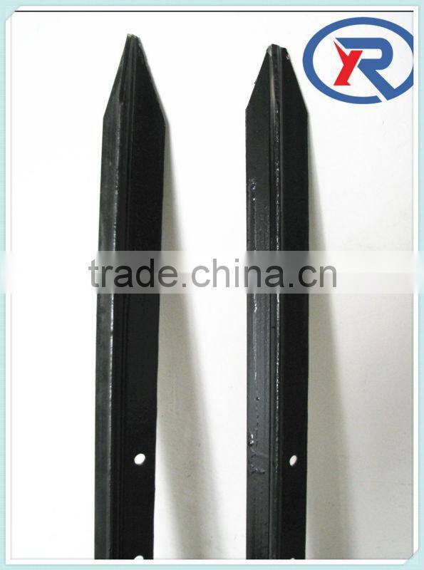 Cheap Australian Standard Black Bitumen Coated Star Picket Farm Y Fence Post Factory Price