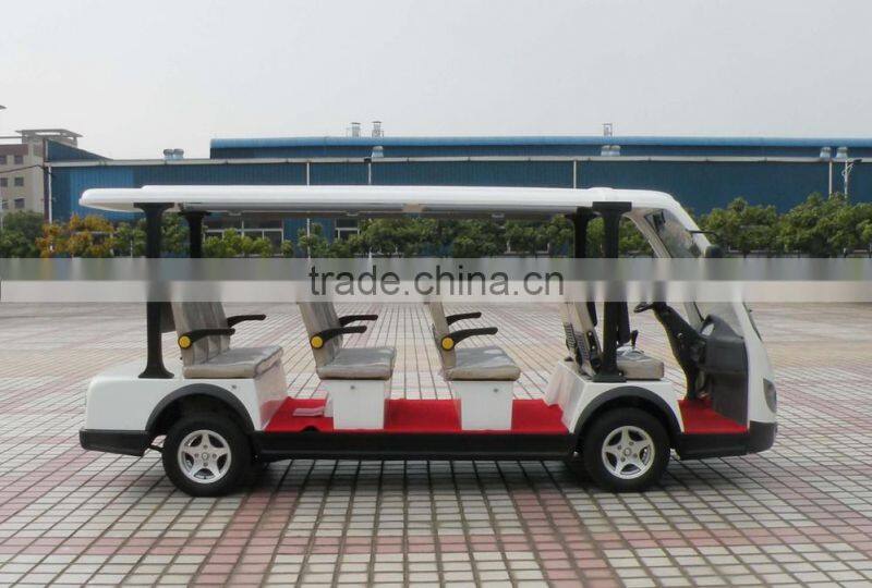 Latest 4 wheels battery powered sightseeing car electric golf cart bus