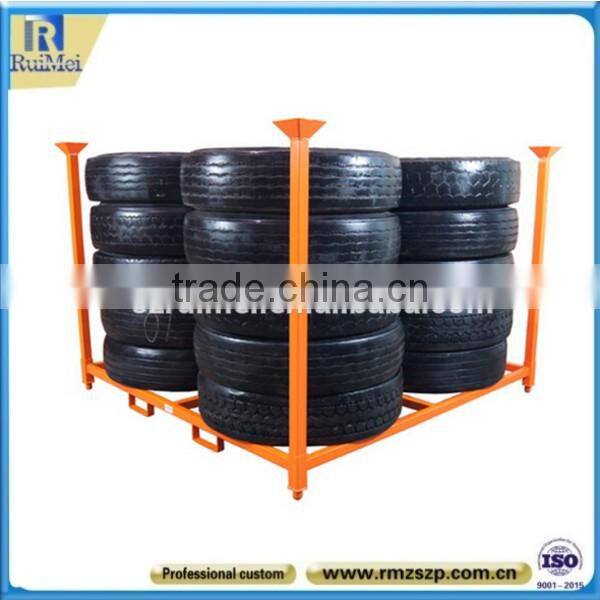 Heavy Duty Floor-Standing Metal Tire Storage Stand Holder