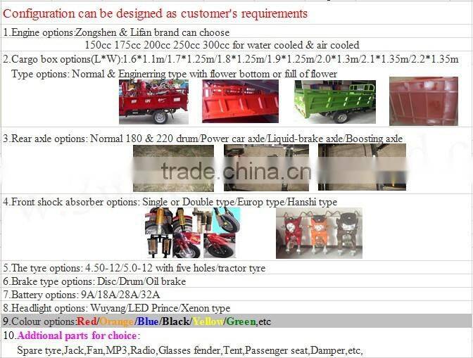 china tipper three wheel motorcycle,van for sale in philippines,cargo tricycle with new cargo box