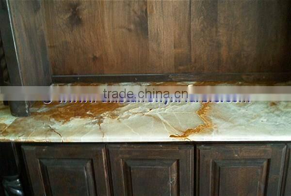 Handemade Good Price LIGHT LIGHT GREEN ONYX COUNTERTOPS