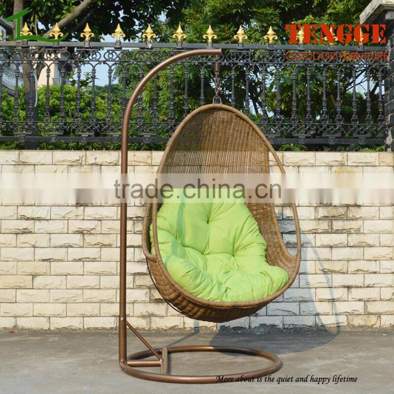 TG-16002 New season round rattan swing chair indoor swing egg chair