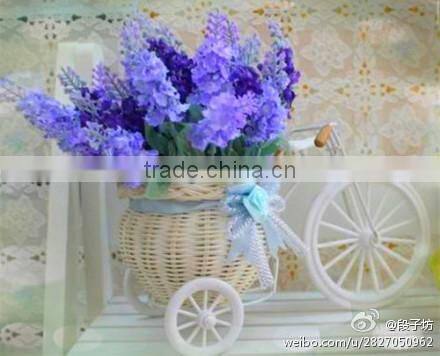 Flower decorative metal wrought iron bicycle plant stand