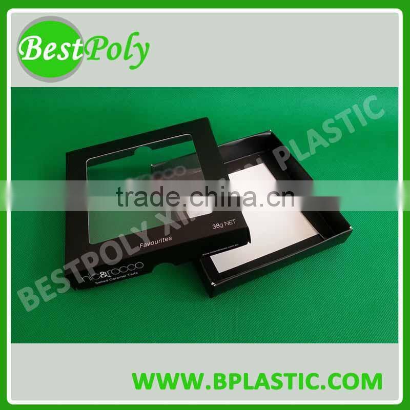 Paper Packaging Box for Macarons, Egg Tart, Chocolates, Paper Window Box, Paper Drawer Box