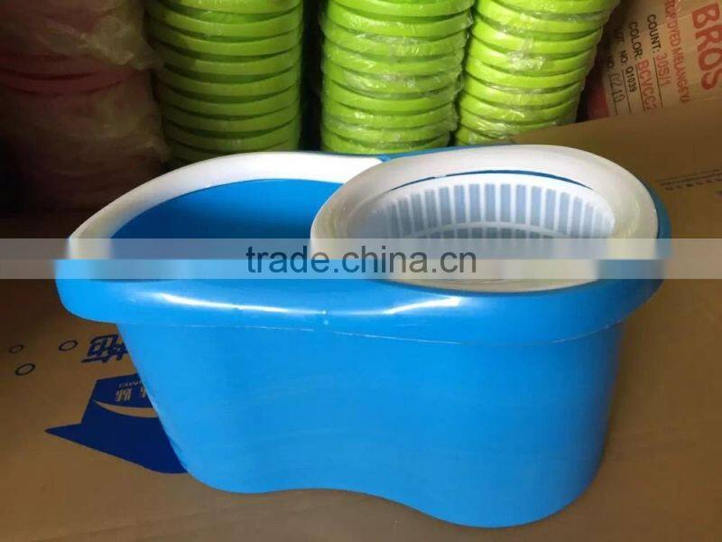 Telescopic Stainless Steel Rolling Magic Spin Mop plus Bucket 2 Replace Mop Heads