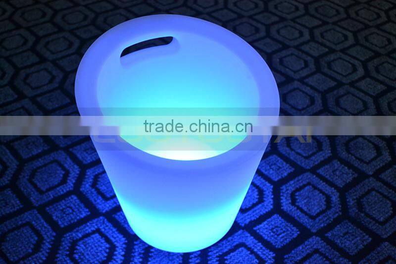 lighted up led bar bucket waterproof led bucket for bar lighting ice bar bucket