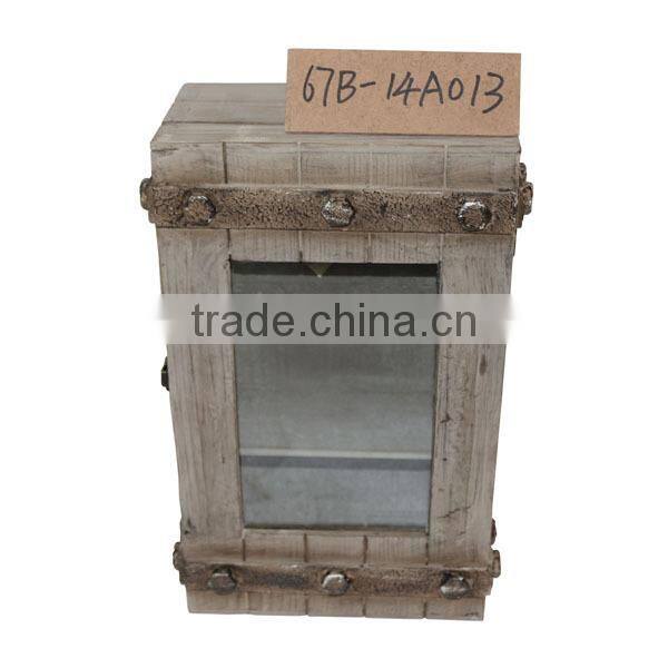 Small Distressed Wooden Cabinet