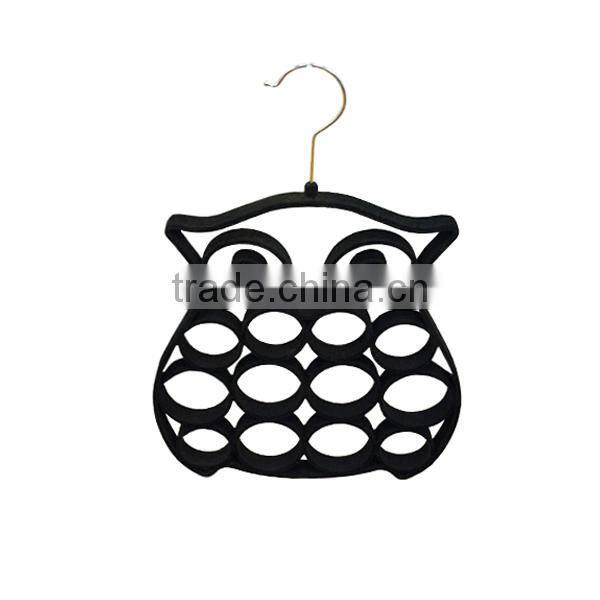 China velvet retail scarf hanger black