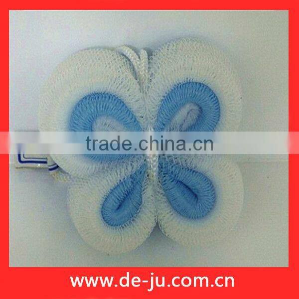 PE Mesh White Blue Butterfly Ball Bath Flower